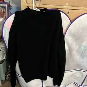 black sweater